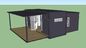 광활한 살아있는 팽창할 수 있는 콘테이너 집, 조립식으로 만들어진 이동 주택